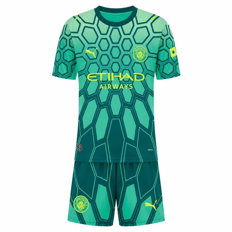 חליפת ילדים מנצ'סטר סיטי שוער ירוק 2026/2027 - צד קדמי