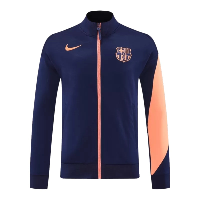 ג'קט ברצלונה כחול ורוד 2025/2026 - צד קדמי