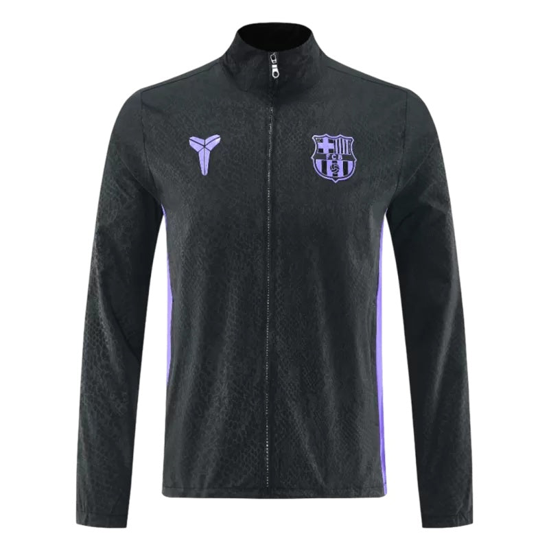 ג'קט ברצלונה שחור 2025/2026 - צד קדמי