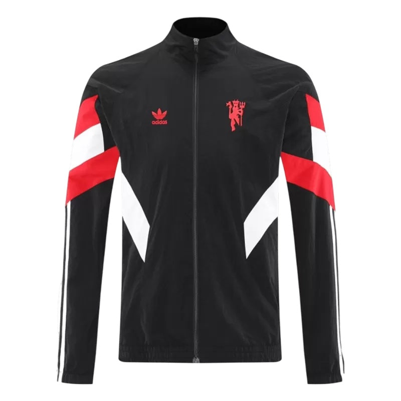 ג'קט מנצ'סטר יונייטד שחור 2025/2026 - צד קדמי