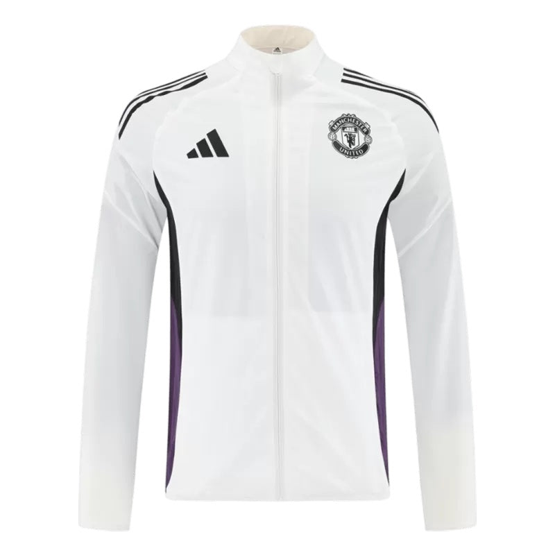 ג'קט מנצ'סטר יונייטד לבן 2025/2026 - צד קדמי