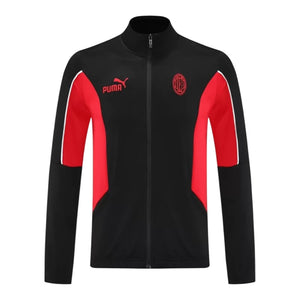 ג'קט מילאן שחור אדום 2025/2026 - צד קדמי
